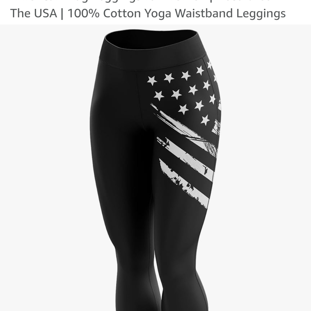Women's Tactical Supply Yoga Leggings With Flag Detail NWOT - Picture 5 of 7